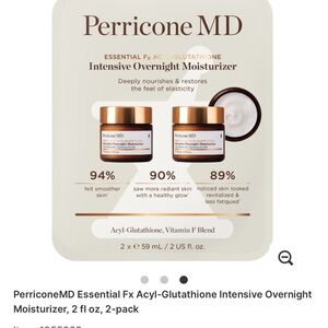 2x Perricone MD Essential Fx Aclyl-Glutathione Intensive Overnight Moisturizer